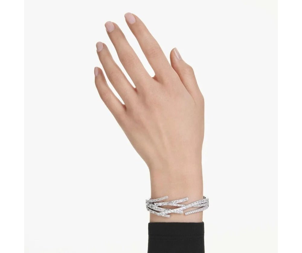 Swarovski - Bracciale Matrix - Bianco - Rodio