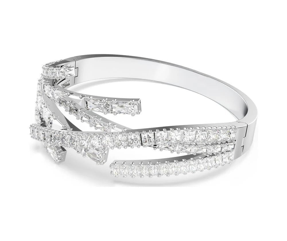 Swarovski - Bracciale Matrix - Bianco - Rodio