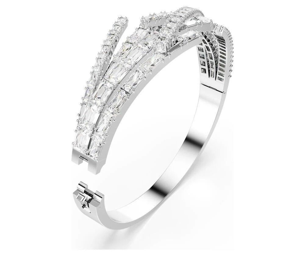 Swarovski - Bracciale Matrix - Bianco - Rodio