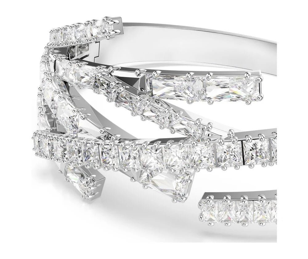 Swarovski - Bracciale Matrix - Bianco - Rodio