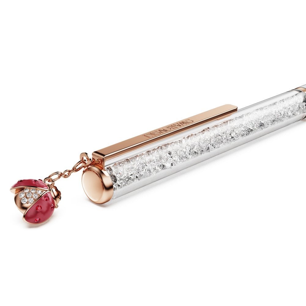 Swarovski - Penna Crystalline - Bianca - Oro Rosa