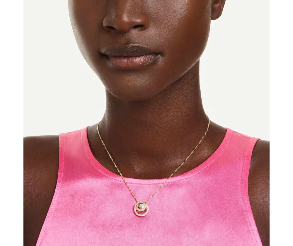 Swarovski - Pendente Hyperbola - Placcato Oro - Bianco