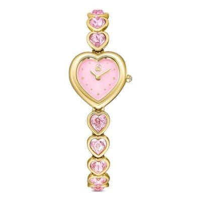 Swarovski - Orologio Idyllia Heart - Rosa - Finitura Oro