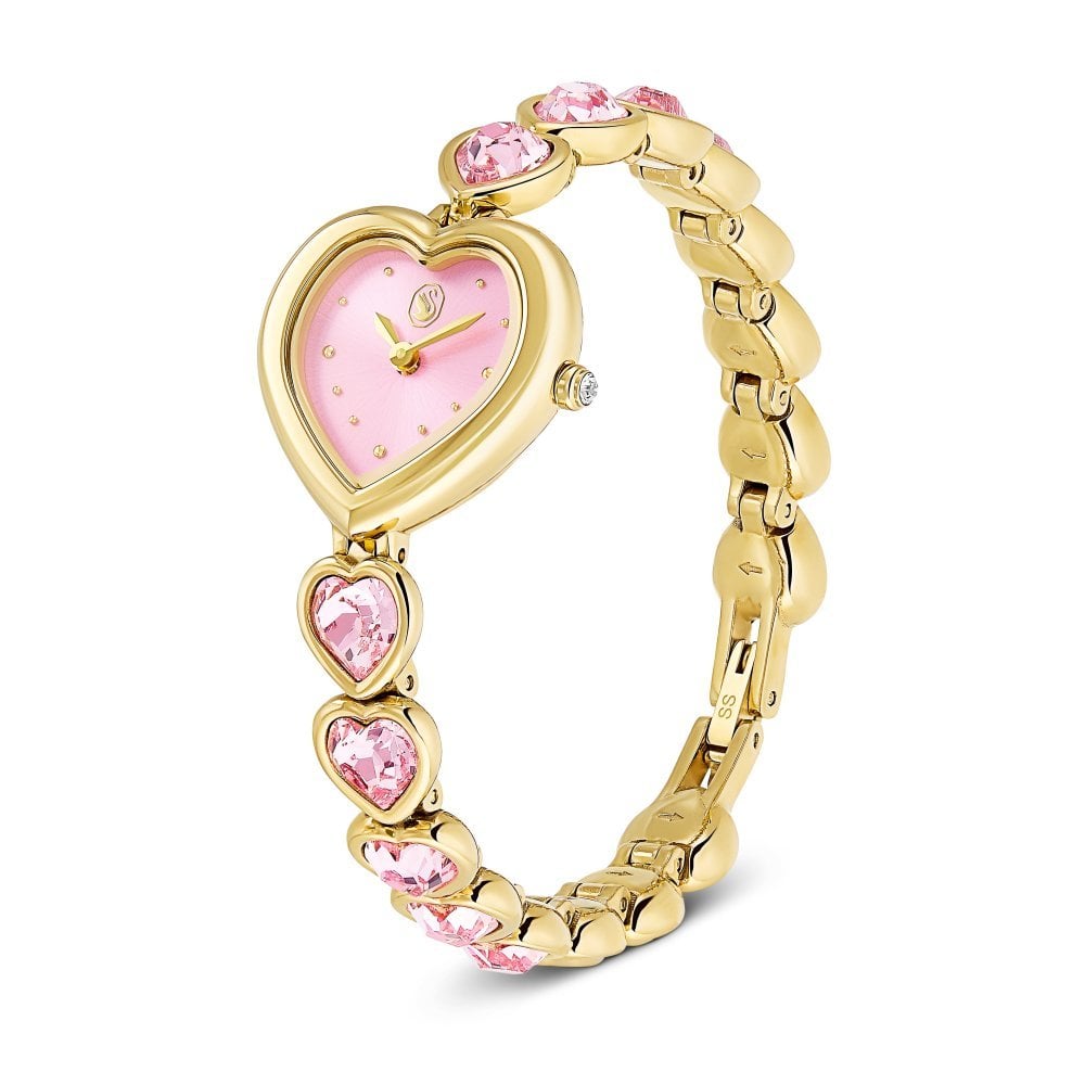 Swarovski - Orologio Idyllia Heart - Rosa - Finitura Oro