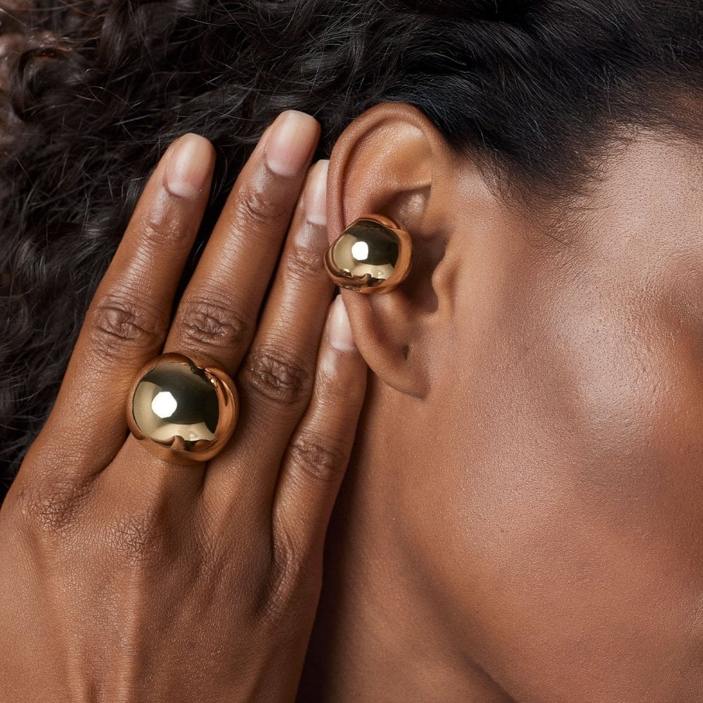 Pianegonda - Earcuff Sferico - Ottone - Oro 18 Kt