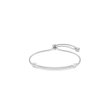Braccialetto Idyllia Taglio misto, Freccia, Bianco, Placcato rodio