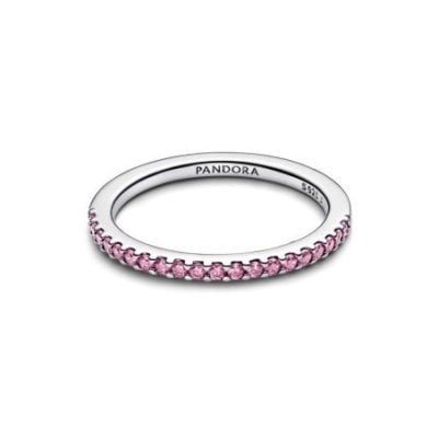 Pandora - Anello Argento - Zirconia Rosa