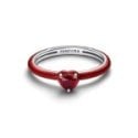 Pandora - Anello Heart - Argento 925 - Cristallo Rosso