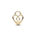 Pandora - Heart Padlock Charm - Argento