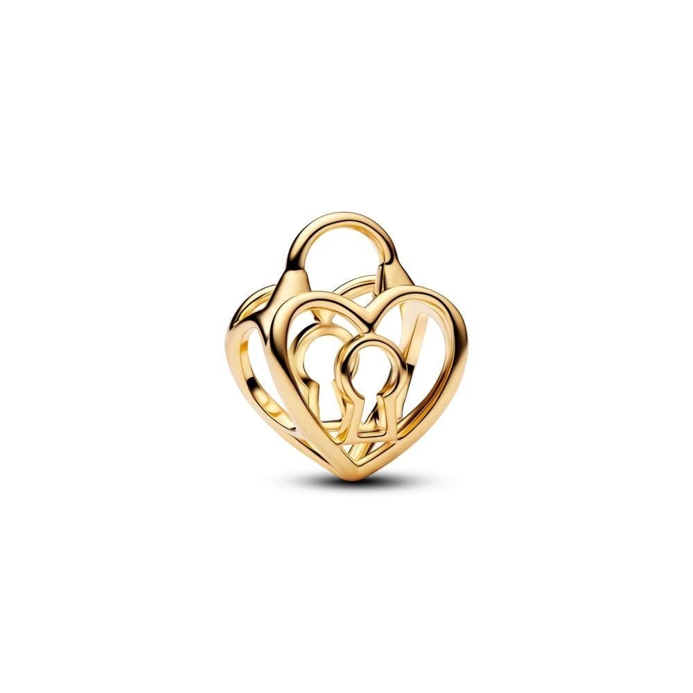 Pandora - Heart Padlock Charm - Argento