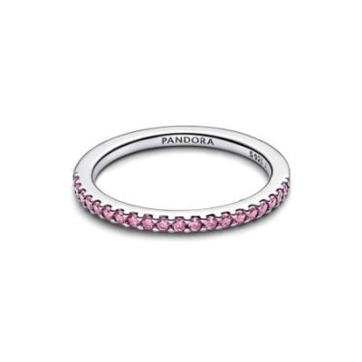 Pandora - Anello Argento - Zirconia Rosa