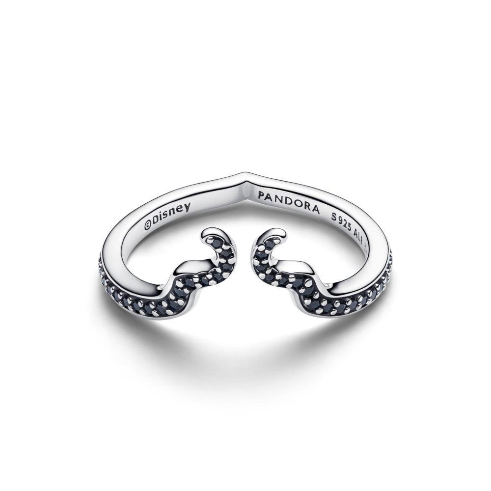 Anello Pandora Malefica - Argento 925 - Cristalli Neri