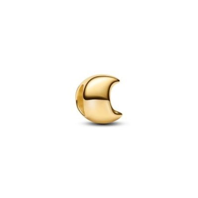 Pandora - Mini Charm Lua - Argento 925 - Oro 14K