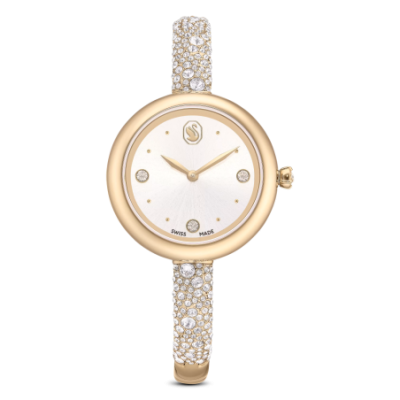 Orologio Sublima bangle Fabbricato in Svizzera, Bracciale di metallo, Tono dorato, Finitura in tonalità champagne dorato