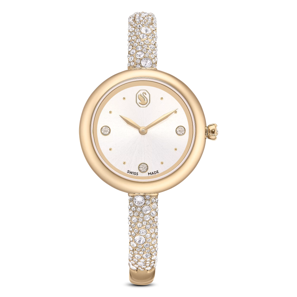 Orologio Sublima bangle Fabbricato in Svizzera, Bracciale di metallo, Tono dorato, Finitura in tonalità champagne dorato