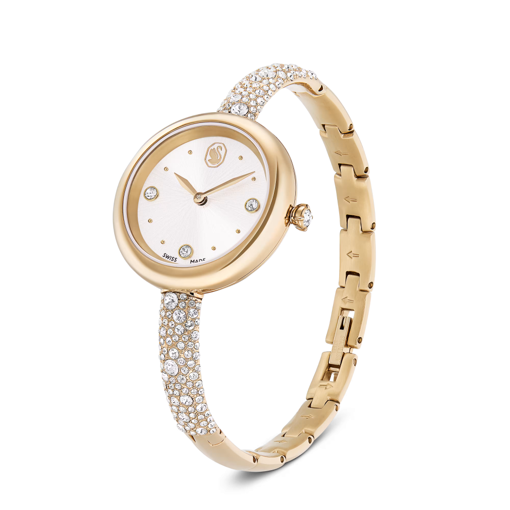 Orologio Sublima bangle Fabbricato in Svizzera, Bracciale di metallo, Tono dorato, Finitura in tonalità champagne dorato