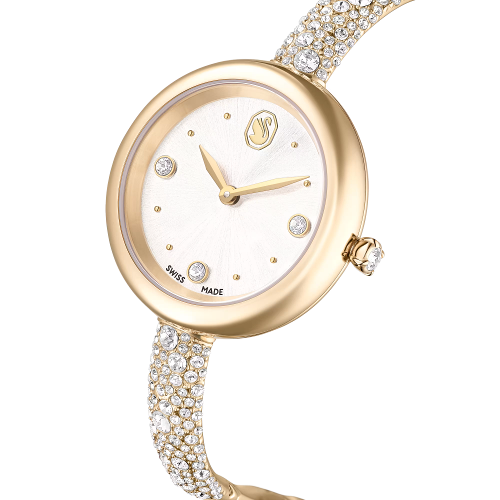 Orologio Sublima bangle Fabbricato in Svizzera, Bracciale di metallo, Tono dorato, Finitura in tonalità champagne dorato