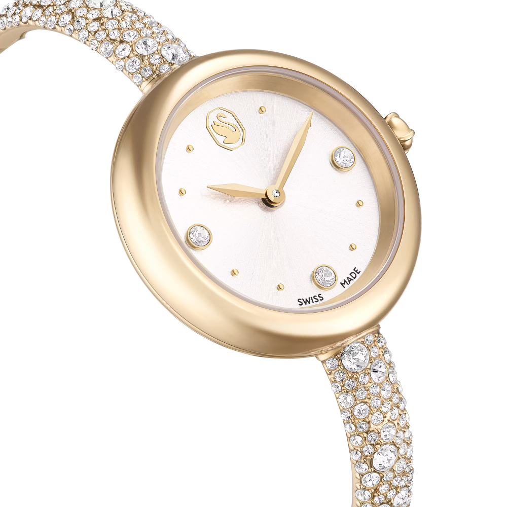 Orologio Sublima bangle Fabbricato in Svizzera, Bracciale di metallo, Tono dorato, Finitura in tonalità champagne dorato