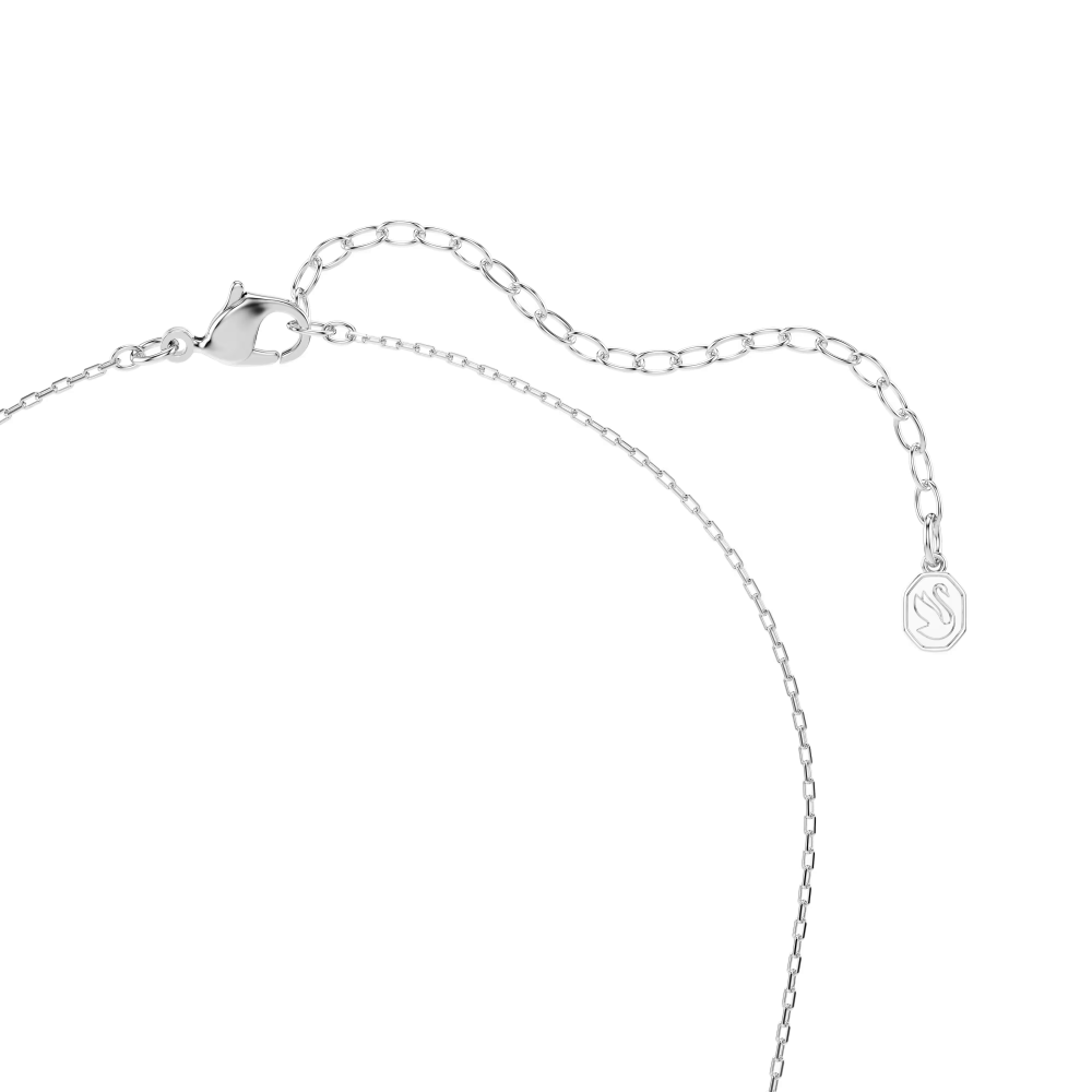 Pendente Idyllia Taglio misto, Freccia, Bianco, Placcato rodio