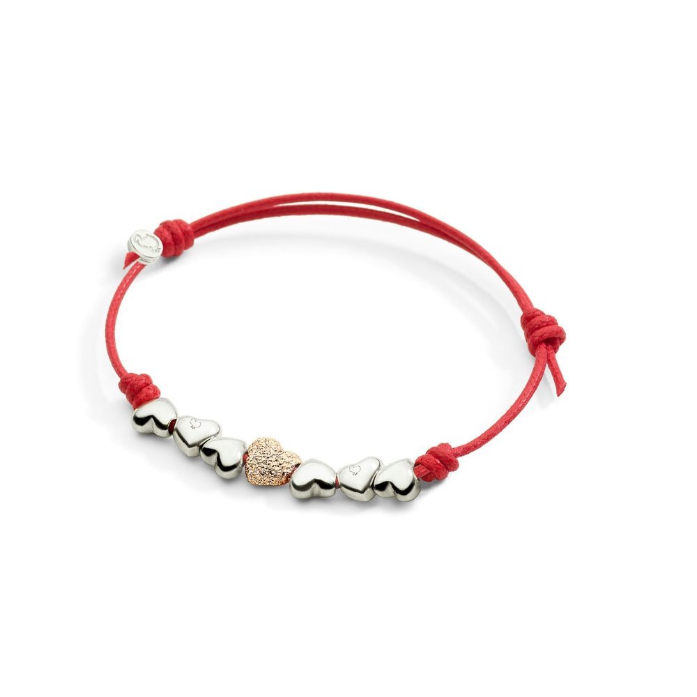 Dodo - Componente Cuore - Oro Rosa - Diamantato