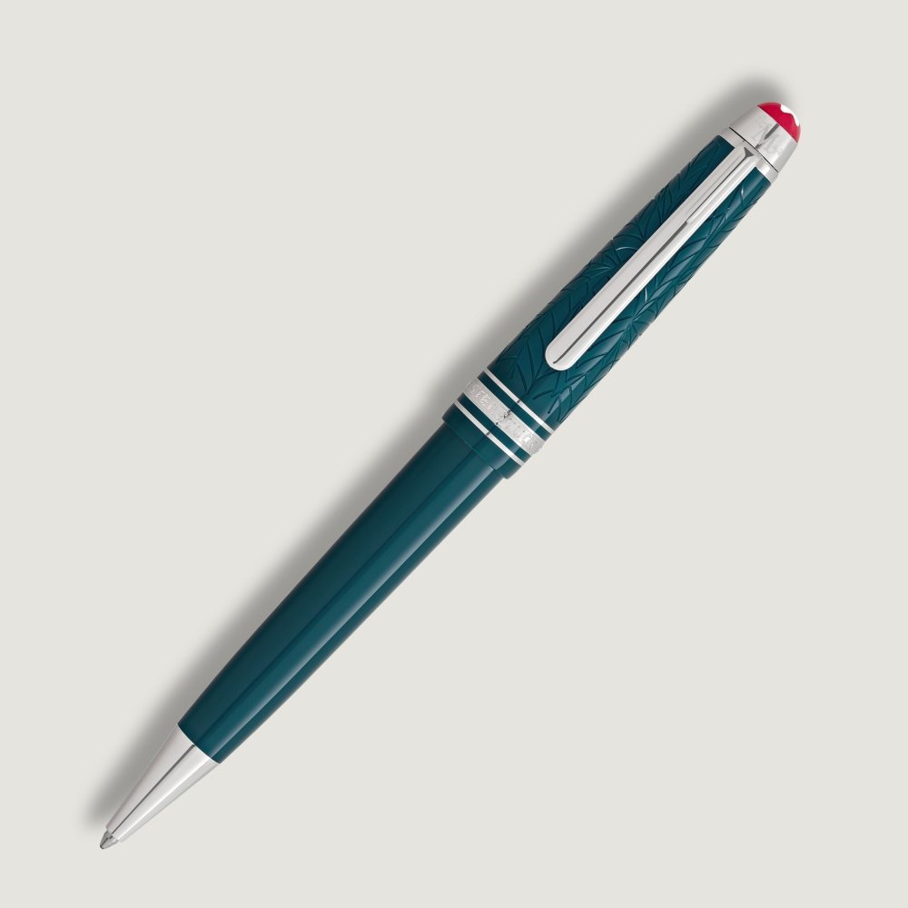 Montblanc - Penna Meisterstück - Resina Verde - Platino