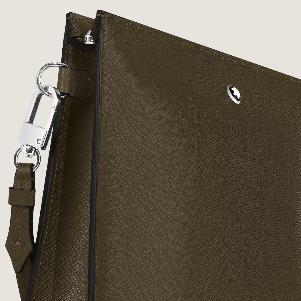 Montblanc - Pochette In Pelle - Kaki - Elegante