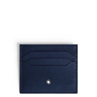 Montblanc - Porta Carte Meisterstück - Pelle - Blu/Nero