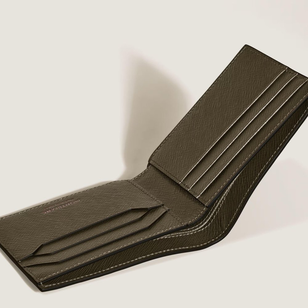 Montblanc - Portafoglio 6 Scomparti - Pelle - Kaki