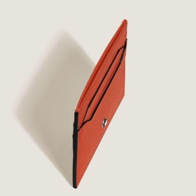 Montblanc - Porta Carte Pelle - Mandarino
