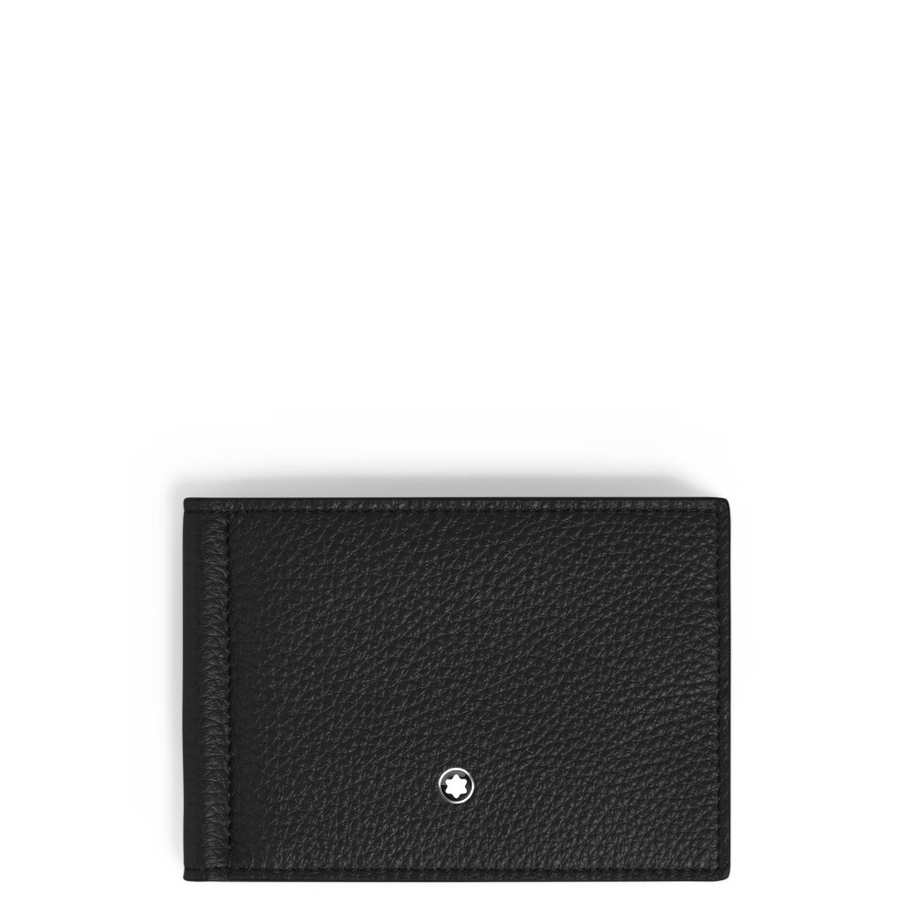 Portafoglio 6 Scomparti Con Fermasoldi In Pelle Granulata - Montblanc