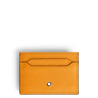 Montblanc - Porta Carte 5 Scomparti - Pelle - Zafferano