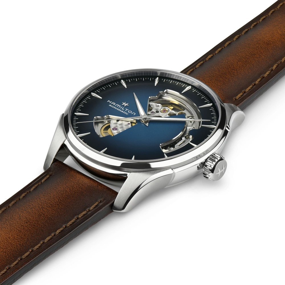 Hamilton - Jazzmaster Open Heart - Acciaio - Blu
