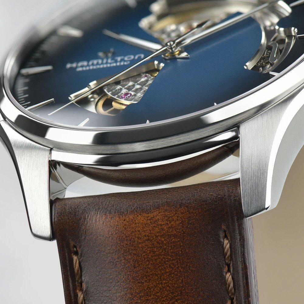 Hamilton - Jazzmaster Open Heart - Acciaio - Blu