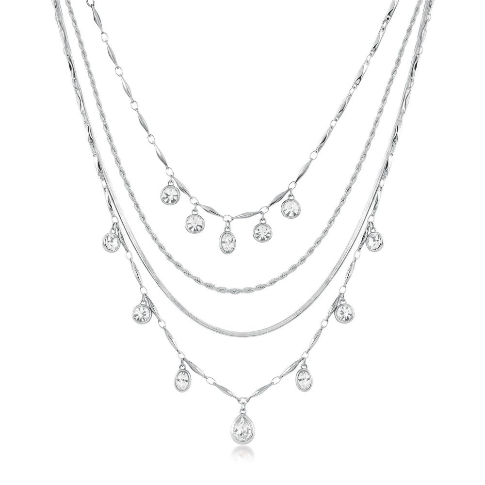 Brosway - Collana Symphonia - Acciaio - Cristalli