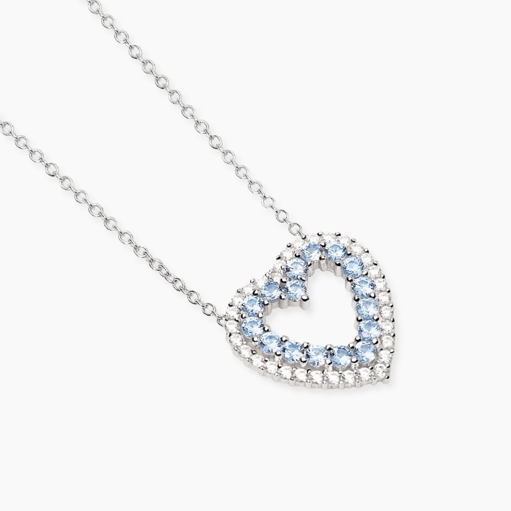 Mabina - Girocollo In Argento - Acquamarina Sintetica