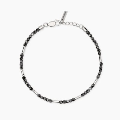 Mabina - Bracciale In Argento - Ematite - Bambù