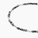 Mabina - Bracciale In Argento - Ematite - Bambù