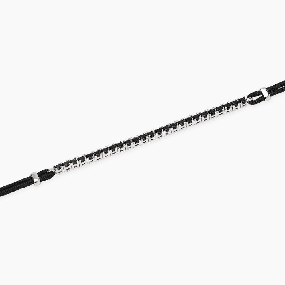 Mabina - Bracciale Argento - Nylon - Zirconi