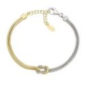 Amen - Bracciale Nodo D'Amore - Argento 925 - Bicolore