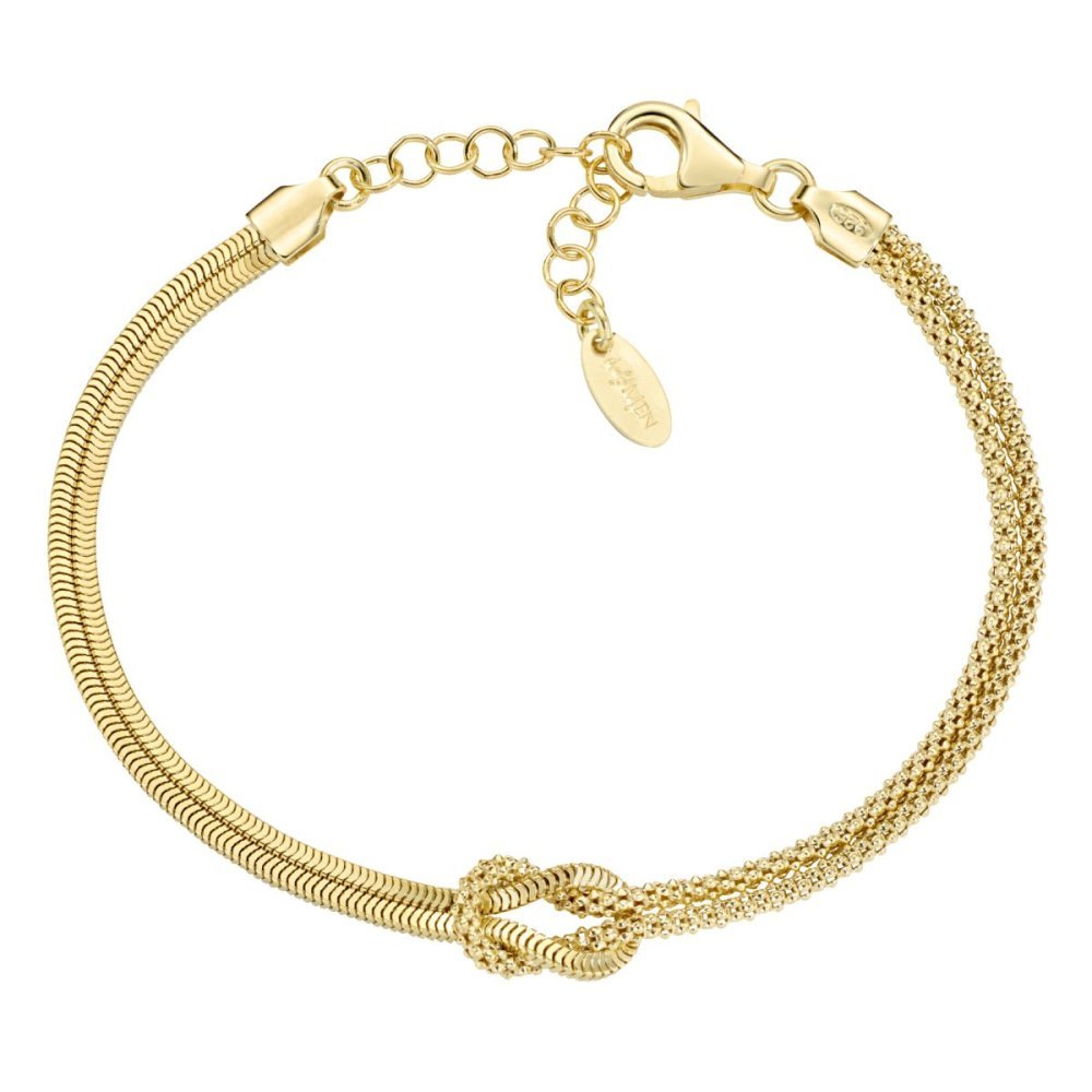 Bracciale Nodo D'Amore Dorato - Argento 925 - Amen