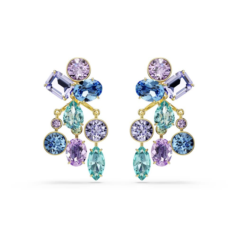 Orecchino jacket Gema Taglio misto, Multicolore, Placcato color oro