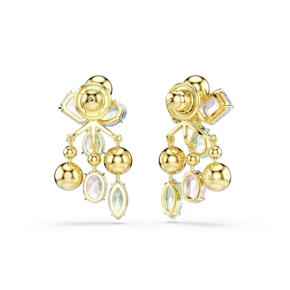 Orecchino jacket Gema Taglio misto, Multicolore, Placcato color oro