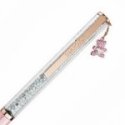 Penna a sfera Crystalline Orsetto, Rosa, Laccato rosa, placcato color oro rosa