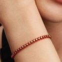 Bracciale Intreccio Tessuto Rosso