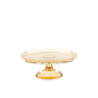 Emo' - Alzata Piana Pc Ambra - Vetro - Eterea