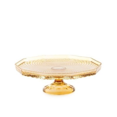 Emo' - Alzata Piana Gr Ambra - Vetro - Eterea