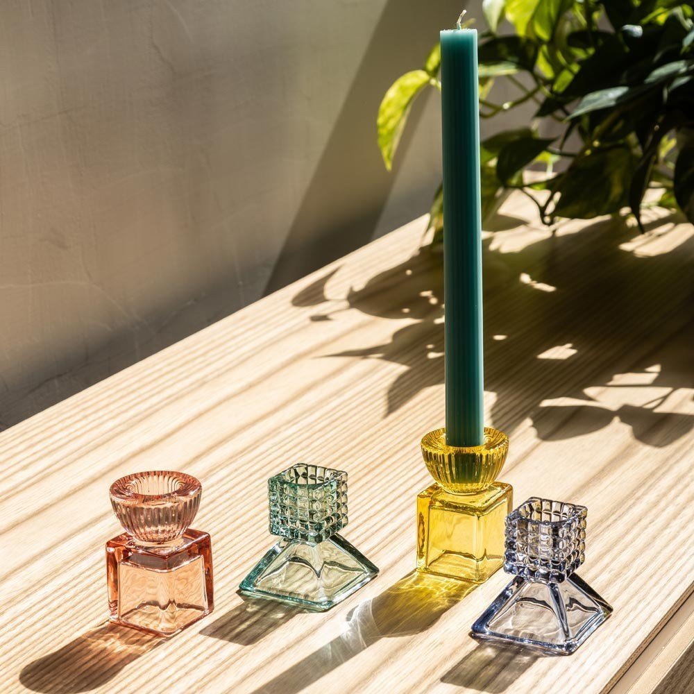 Emo' - Candeliere Mini Triangolare - Vetro - Verde