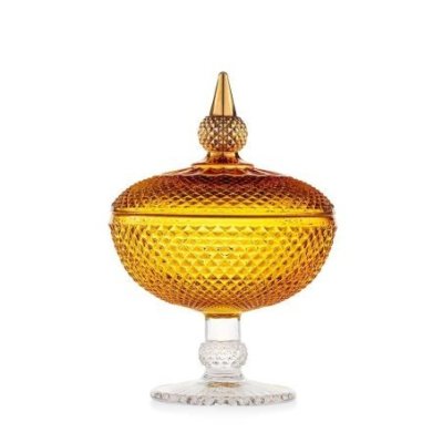 Emo' - Alzata Gr Ambra - Vetro - Collezione Eterea