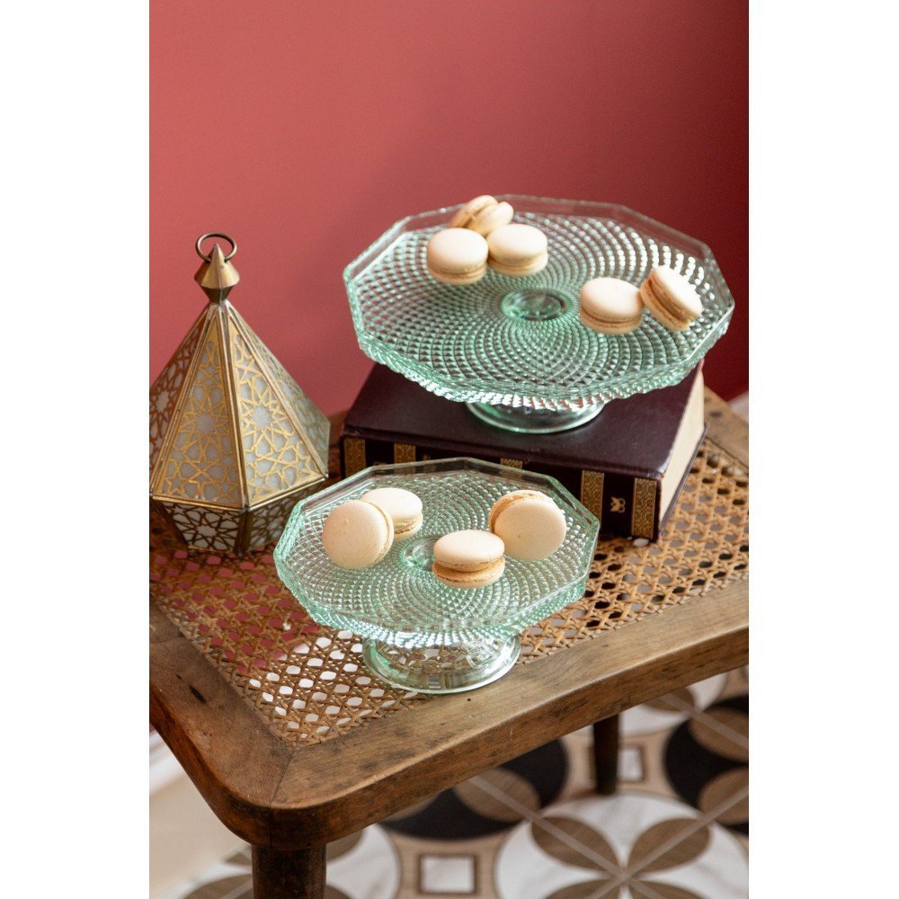 Emo' - Alzata Piana Gr Verde - Vetro - Verde