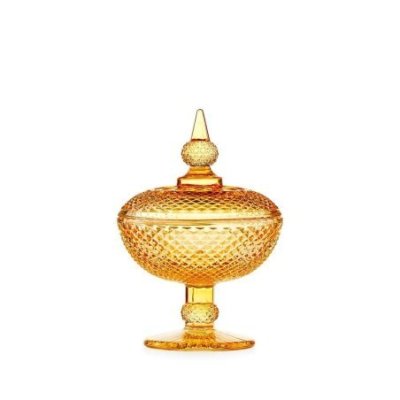 Emo' - Alzata Ambra - Vetro - Collezione Convivium